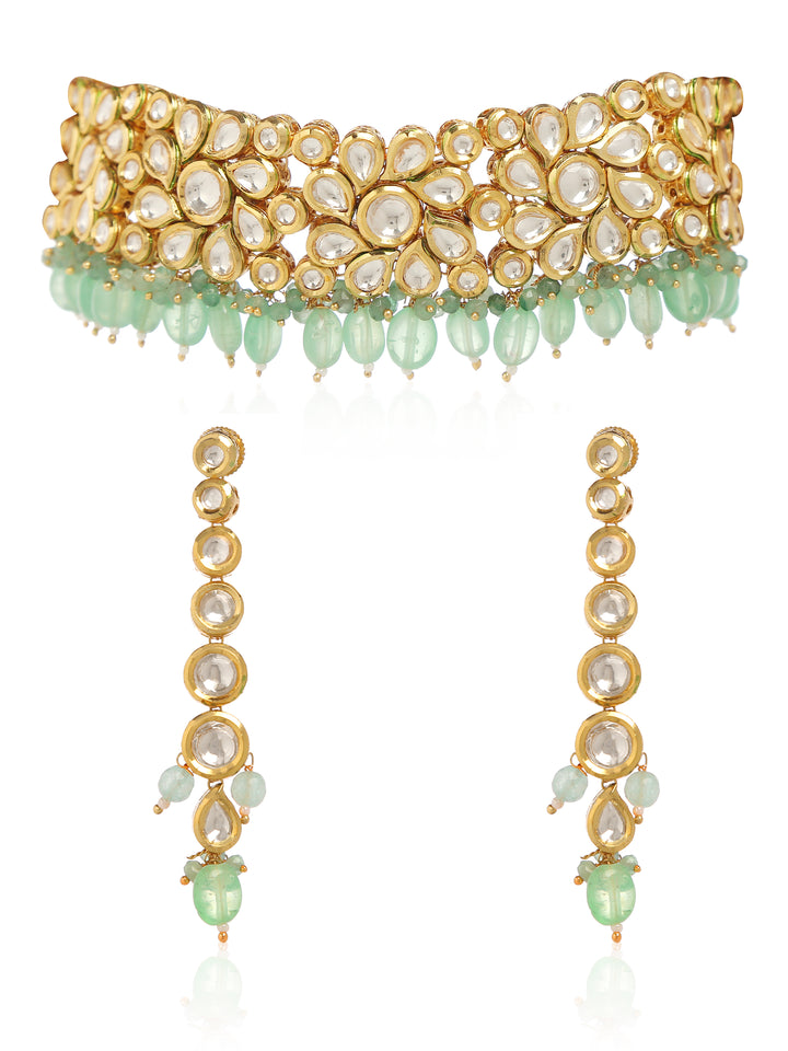 Minaki Rumi Kundan Choker Set