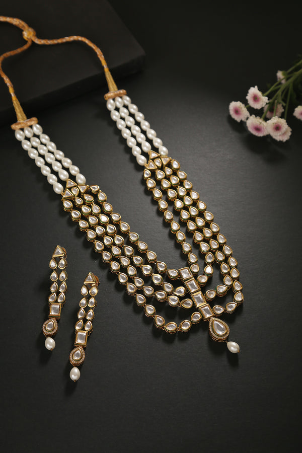 Minaki Shazmaah Layered Kundan Set