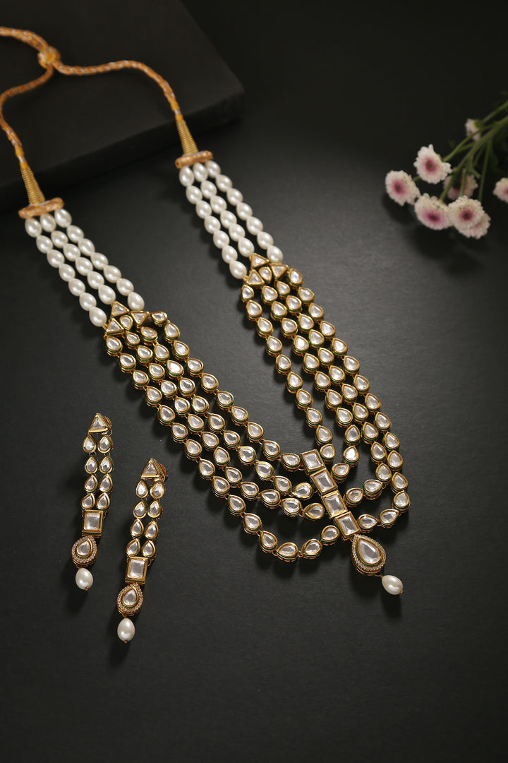 Minaki Shazmaah Layered Kundan Set