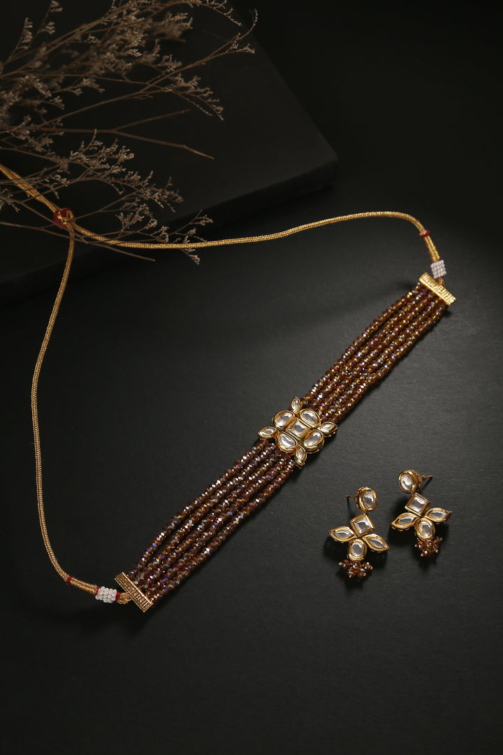 Minaki Sharleez Kundan Choker Set