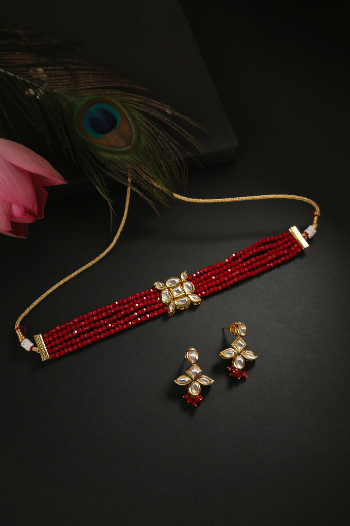 Minaki Lalima Kundan Choker Set