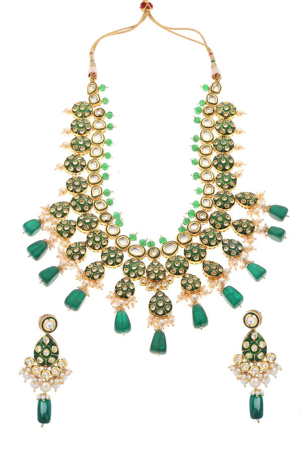 Minaki Anmol Kundan Set-Long