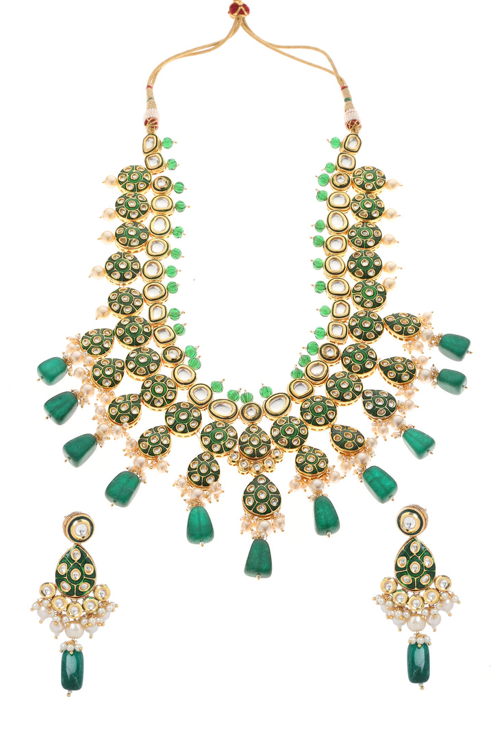 Minaki Anmol Kundan Set-Long