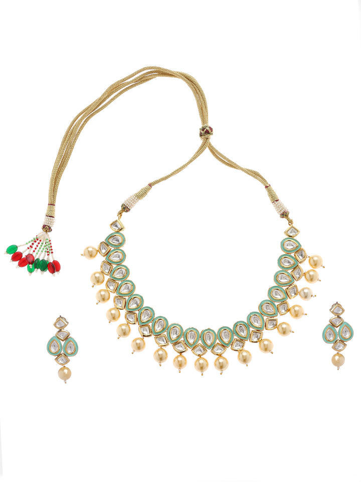 Minaki Enameled Polki Set