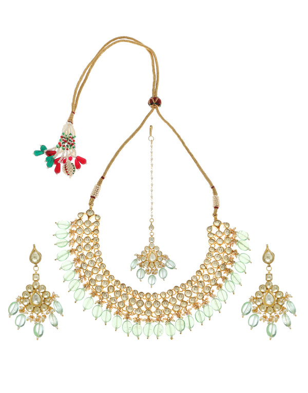 Minaki Antique Pachi Kundan Set