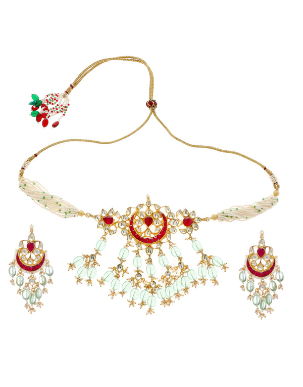 Minaki Chand Kundan Choker Set