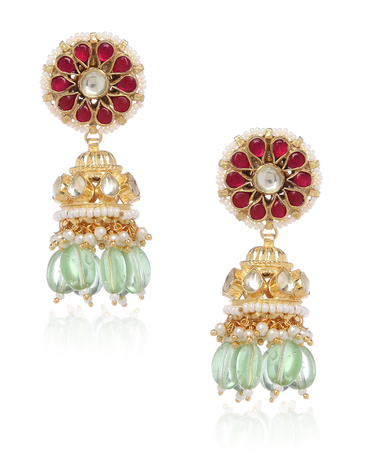 Minaki Florescent Kundan Choker Set