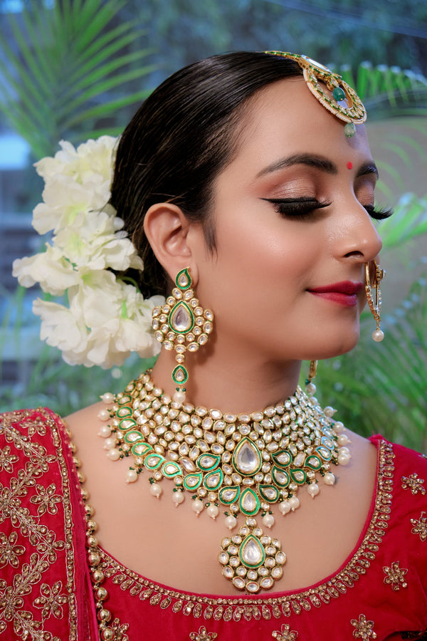 Minaki Shahnaz Kundan Set