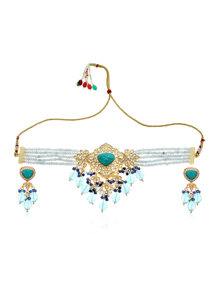 Minaki Firoza Choker Set