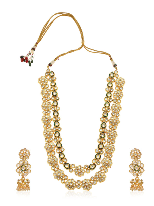 Minaki Nargis Layered Kundan Set