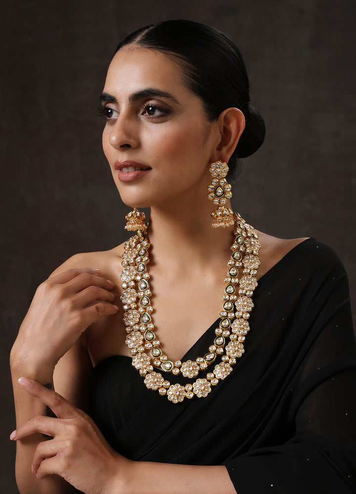 Minaki Nargis Layered Kundan Set