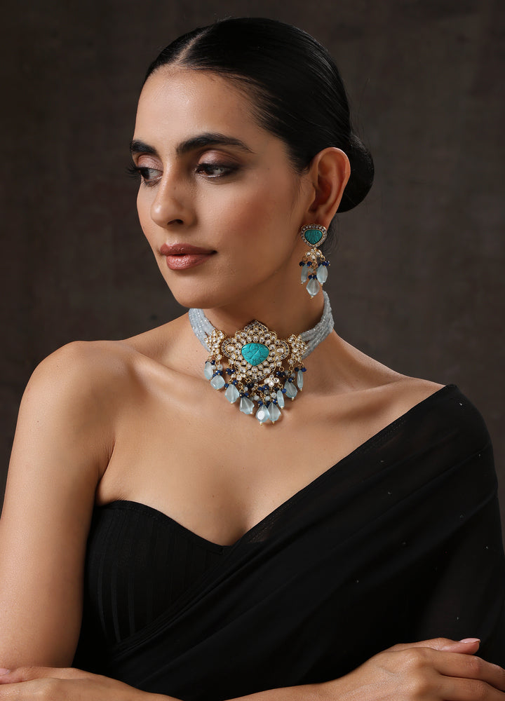 Minaki Firoza Choker Set