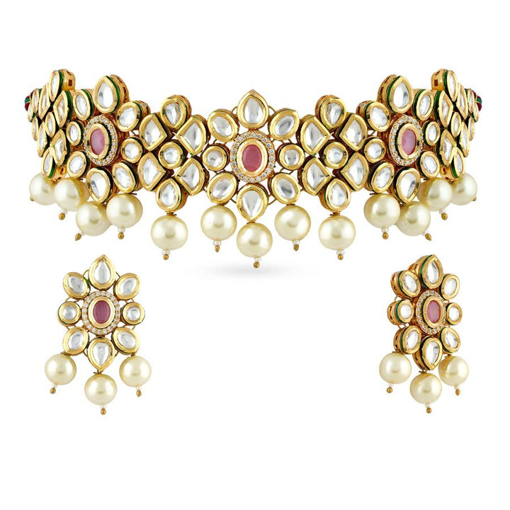 Minaki Yasmeen Kundan Choker Set