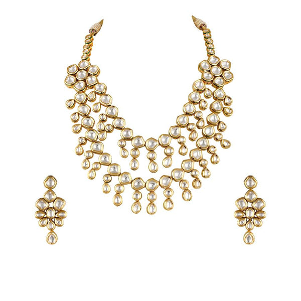 Minaki Naaz Kundan Set-Long