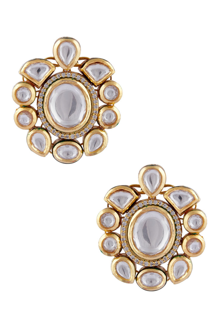 Minaki Blanche Kundan Collar Set