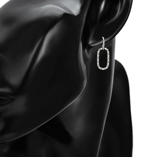 Minaki Pearl and Crystal Danglers - Earrings