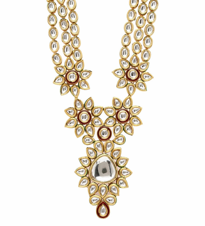 Minaki Long Kundan Set