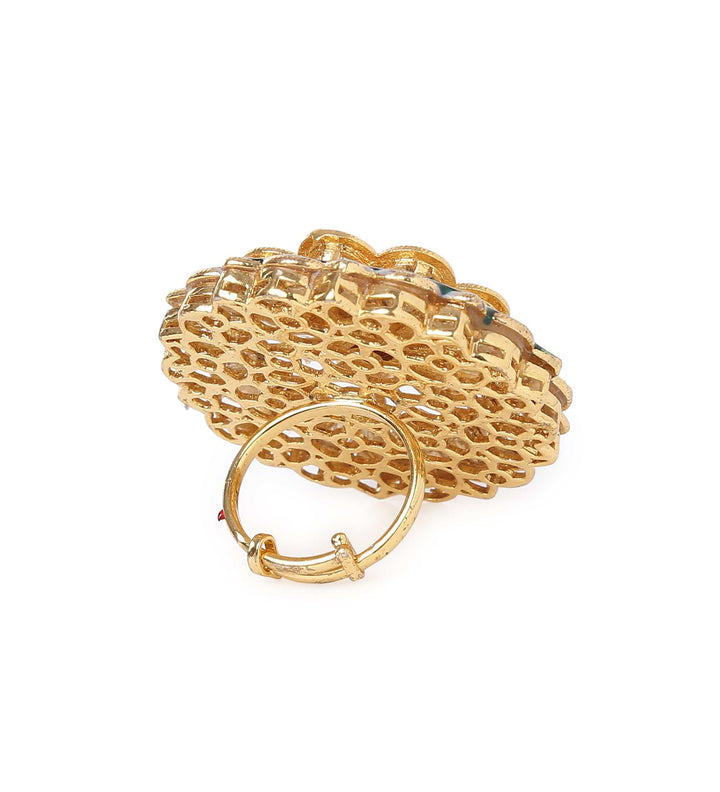 MINAKI Rings DAHLIA KUNDAN RING