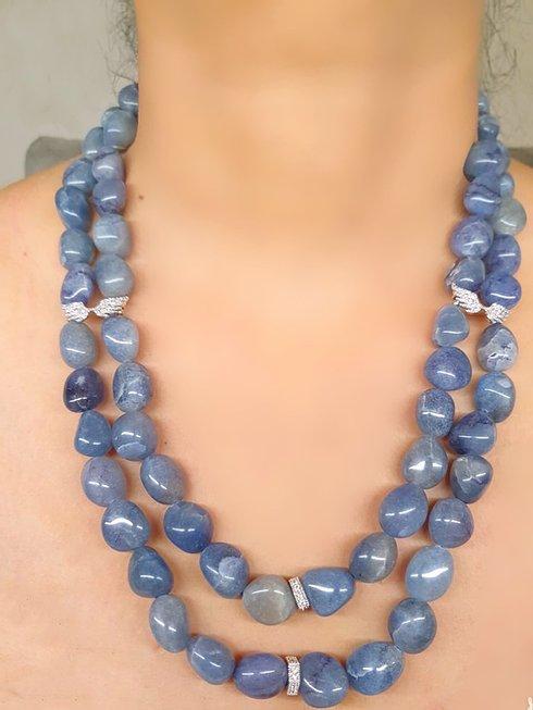 Minaki Double Strand Jade Necklace