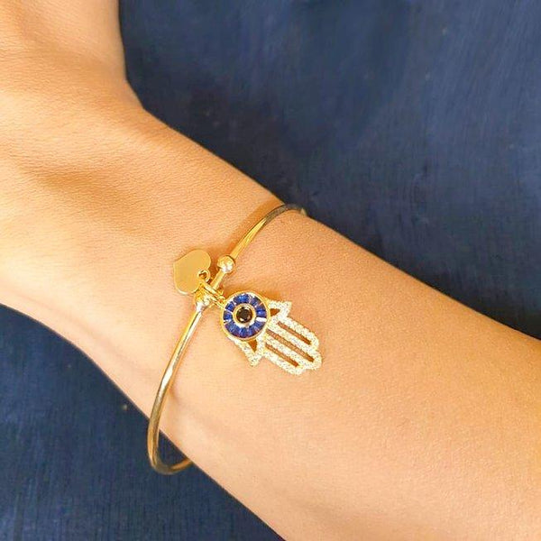 Minaki Evil Eye Adjustable Bangle