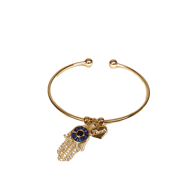 Minaki Evil Eye Adjustable Bangle