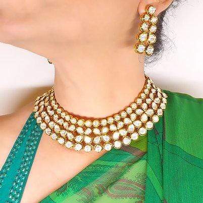 Minaki Hasli Kundan Set