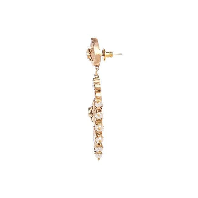 MINAKI Earrings JADAU CHANDBALIS WITH PEARLS
