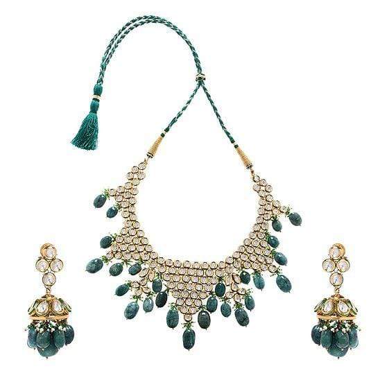 Minaki Geometric Kundan Choker Set