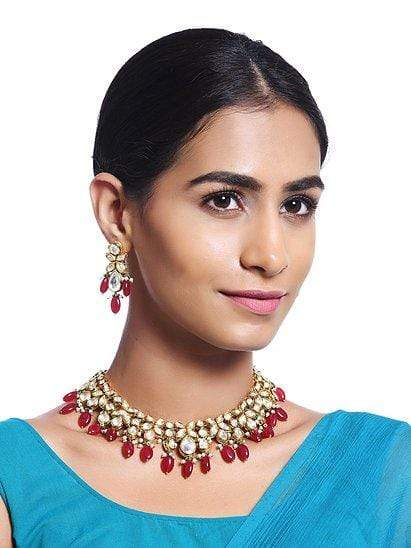 Minaki Rubina Kundan Choker Set
