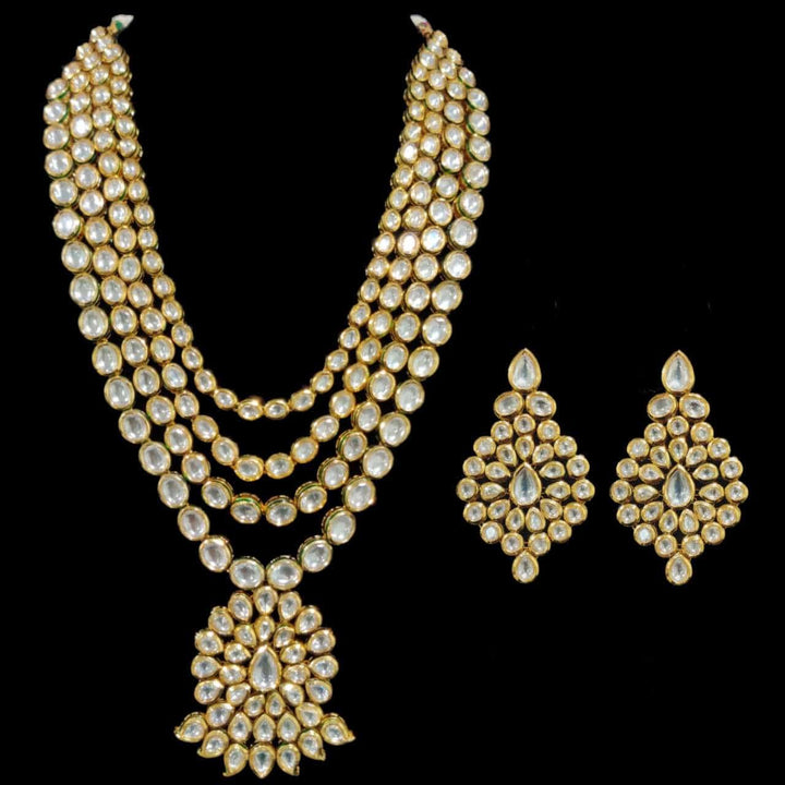 MINAKI KUNDAN LONG SET - LAYERED & PENDANT
