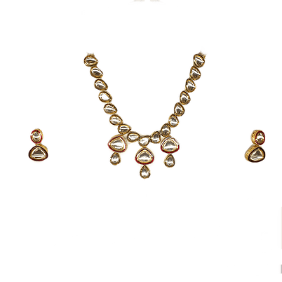 Minaki Kundan Set With Meenakari