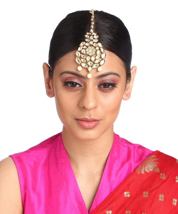 MINAKI Maang Teeka KUNDAN TEEKA