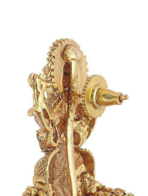 MINAKI Earrings LAXMI TEMPLE EARRINGS - JHUMKAS