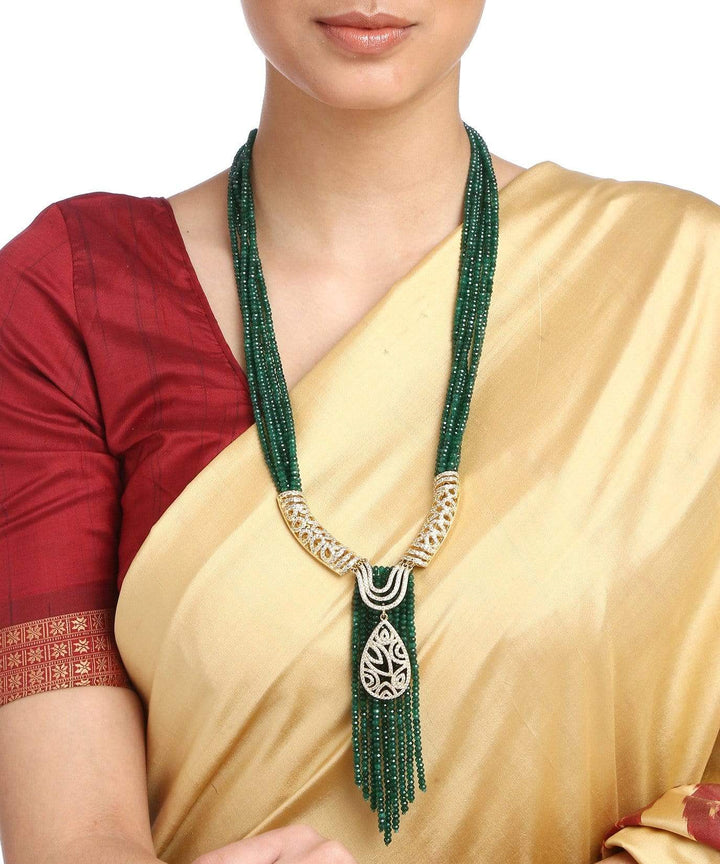 Minaki Multi-Strand Necklace with Tassel Pendant