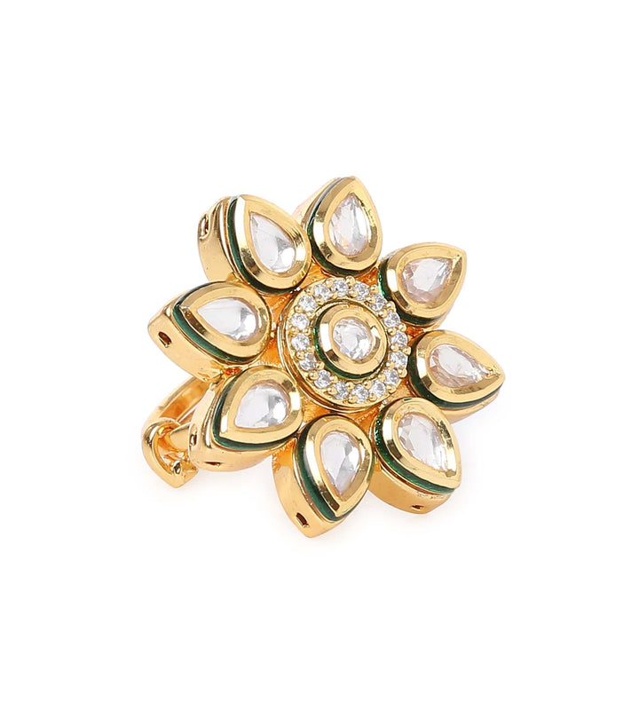 MINAKI Rings PETUNIA KUNDAN RING