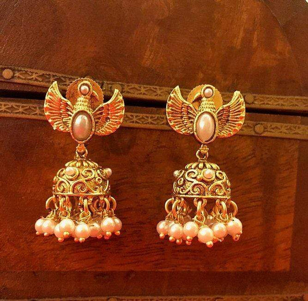 MINAKI Earrings TEMPLE EARRINGS  - JHUMKAS