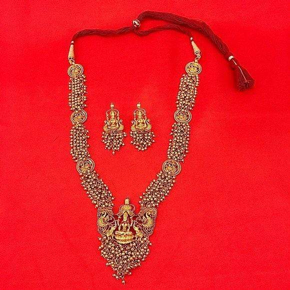 MINAKI Sets TEMPLE JEWELLERY SET  : KRISHNA TEMPLE SET (LONG)