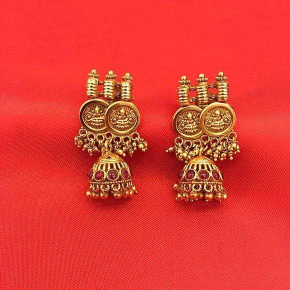 MINAKI Sets TEMPLE JEWELLERY SET  : LAXMI TEMPLE SET (LONG)