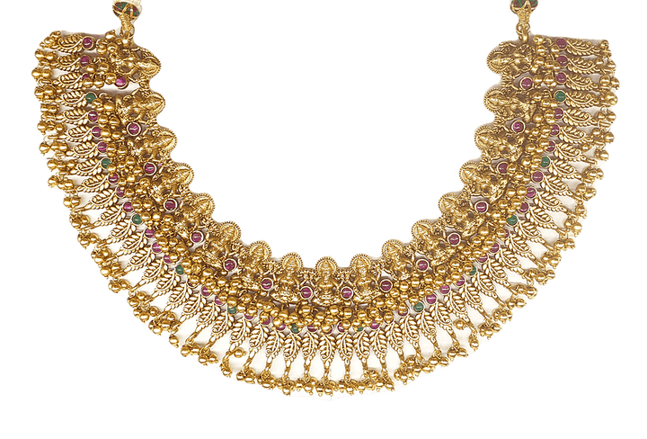 MINAKI Sets TEMPLE JEWELLERY SET : LAXMI TEMPLE SET