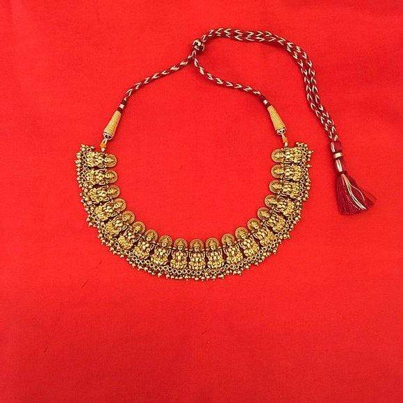 MINAKI Sets TEMPLE JEWELLERY SET : LAXMI TEMPLE SET
