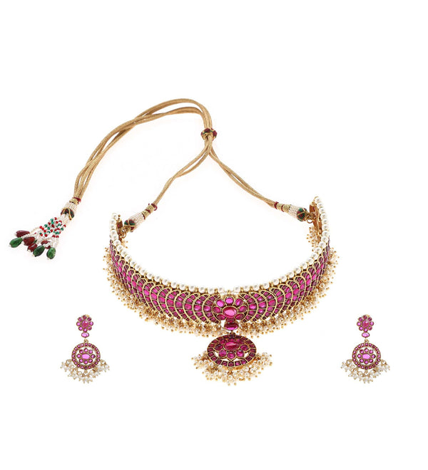 MINAKI TEMPLE JEWELLERY SET : RAGINI TEMPLE SET