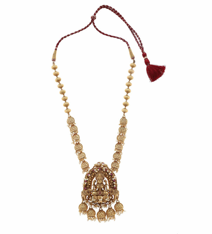 MINAKI TEMPLE JEWELLERY SET : SIDDTHALAXMI-TEMPLE SET
