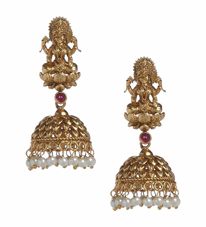 MINAKI TEMPLE JEWELLERY SET : SIDDTHALAXMI-TEMPLE SET