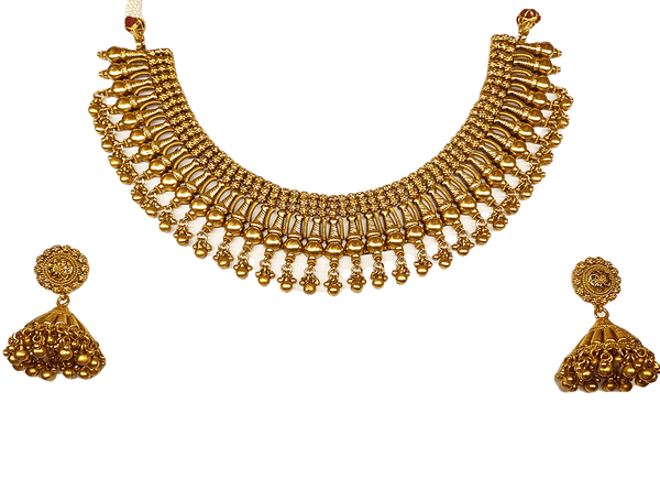 MINAKI Sets TEMPLE JEWELLERY SET : TEMPLE SET (CHOKER)