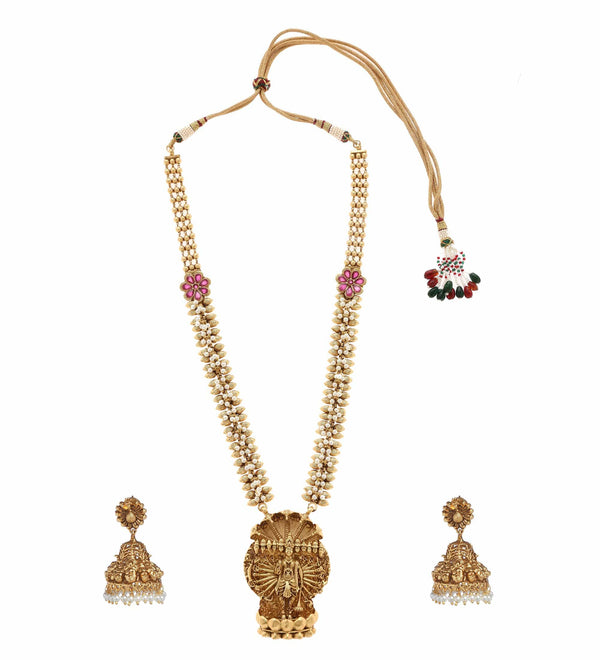 MINAKI TEMPLE JEWELLERY SET : VENKATESH-TEMPLE SET