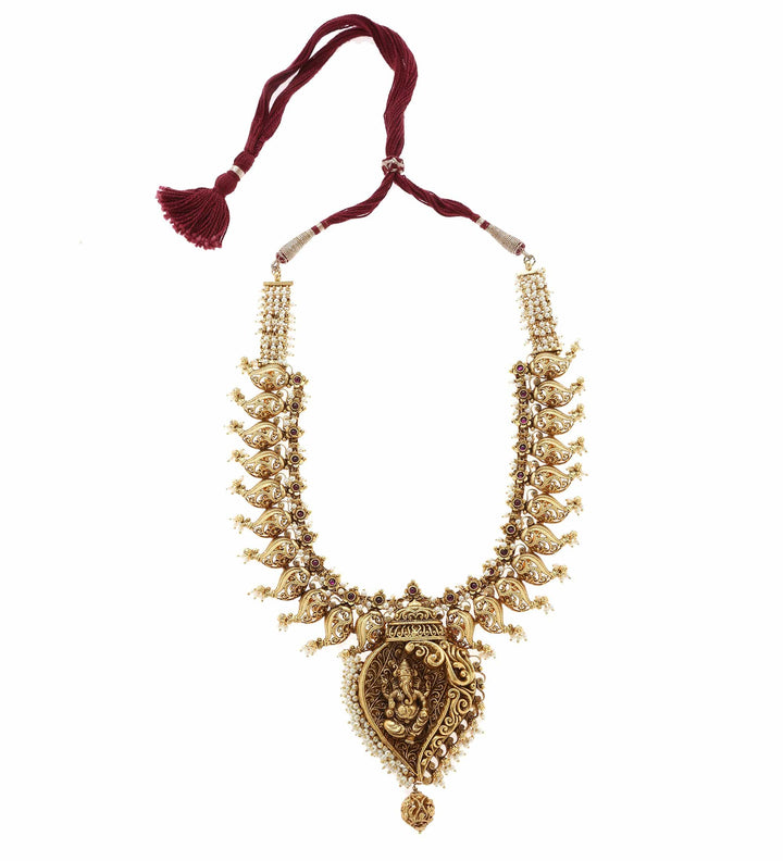 MINAKI TEMPLE JEWELLERY SET : VINAYAK-TEMPLE SET