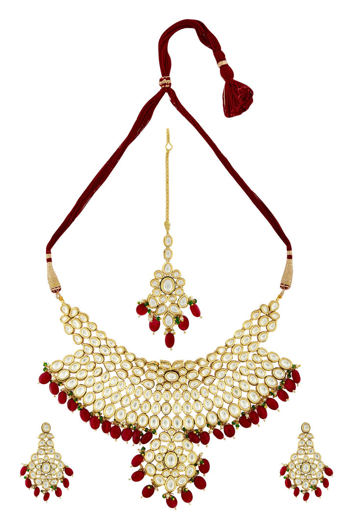 Minaki Gul Kundan Set
