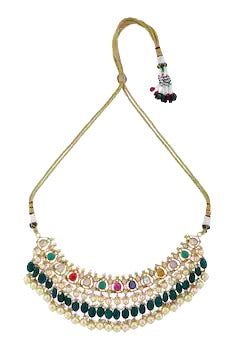 Minaki Navratan Jadau Choker Set